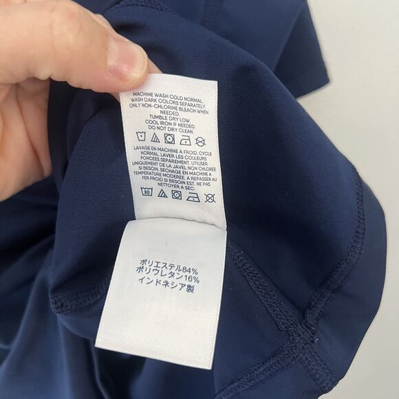 Land’s End Boys Navy Short-Sleeve Rash Guard Swim‎ Shirt Size Large 10-12 - Picture 6 of 9